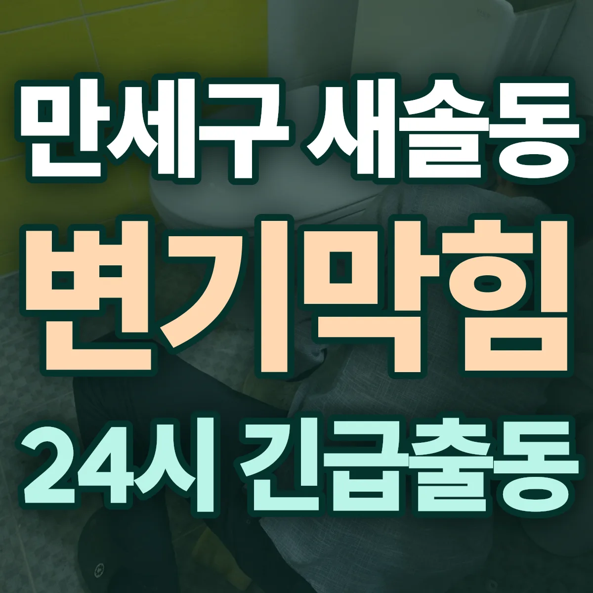 화성시 만세구 새솔동 변기막힘 출동 상담