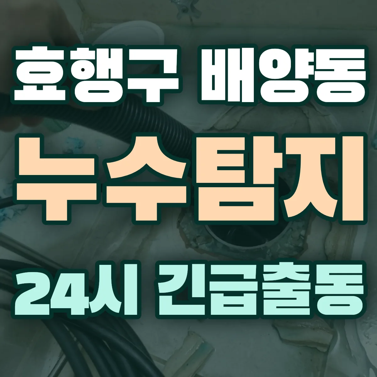 화성시 효행구 배양동 누수탐지 출동 상담