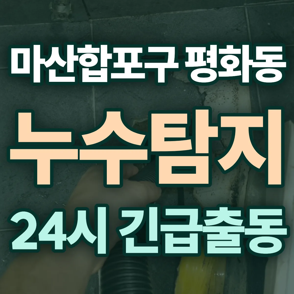 창원시 마산합포구 평화동 누수탐지 출동 상담