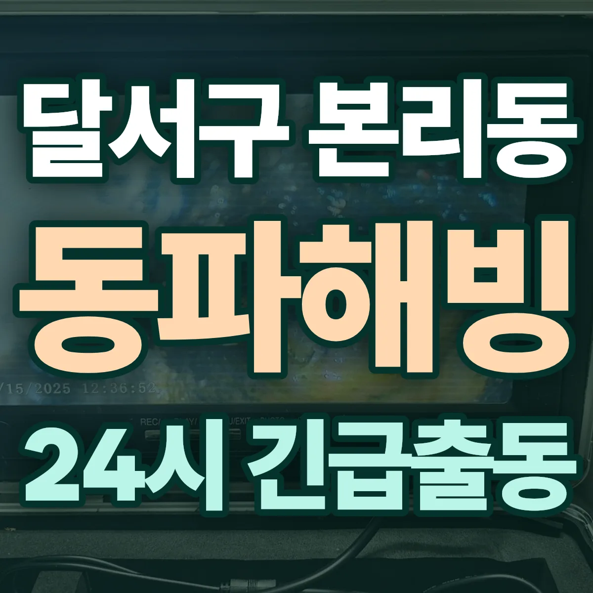 달서구 본리동 동파해빙 출동 상담