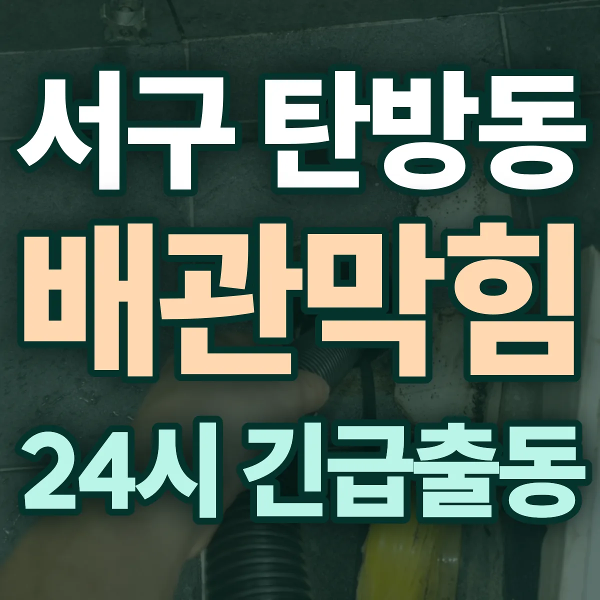 서구 탄방동 배관막힘 출동 상담