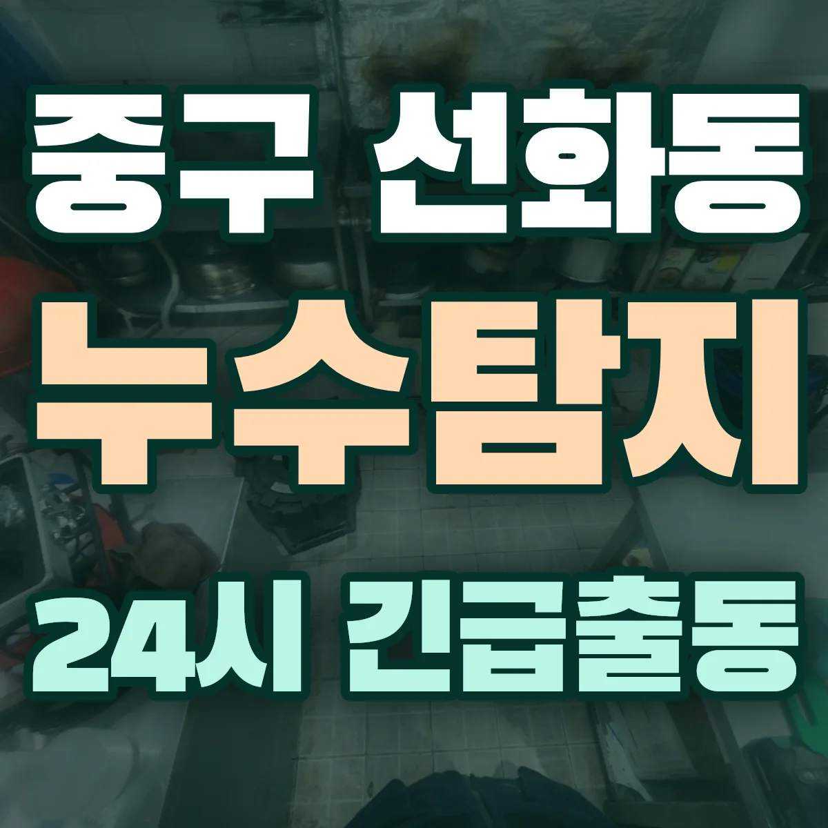 중구 선화동 누수탐지 출동 상담