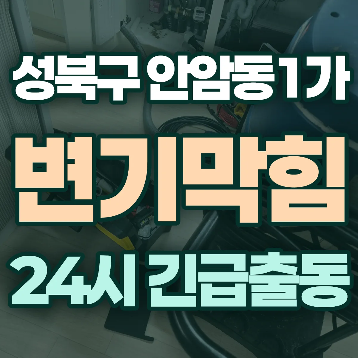 성북구 안암동1가 변기막힘 출동 상담