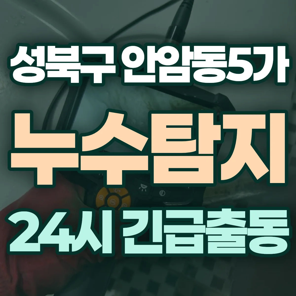 성북구 안암동5가 누수탐지 출동 상담
