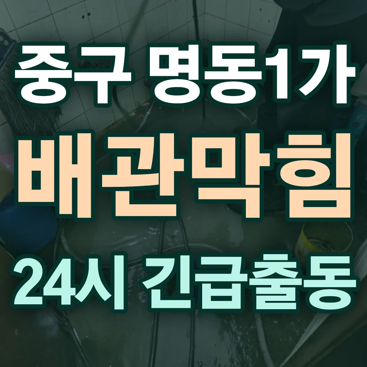 중구 명동1가 배관막힘 출동 상담