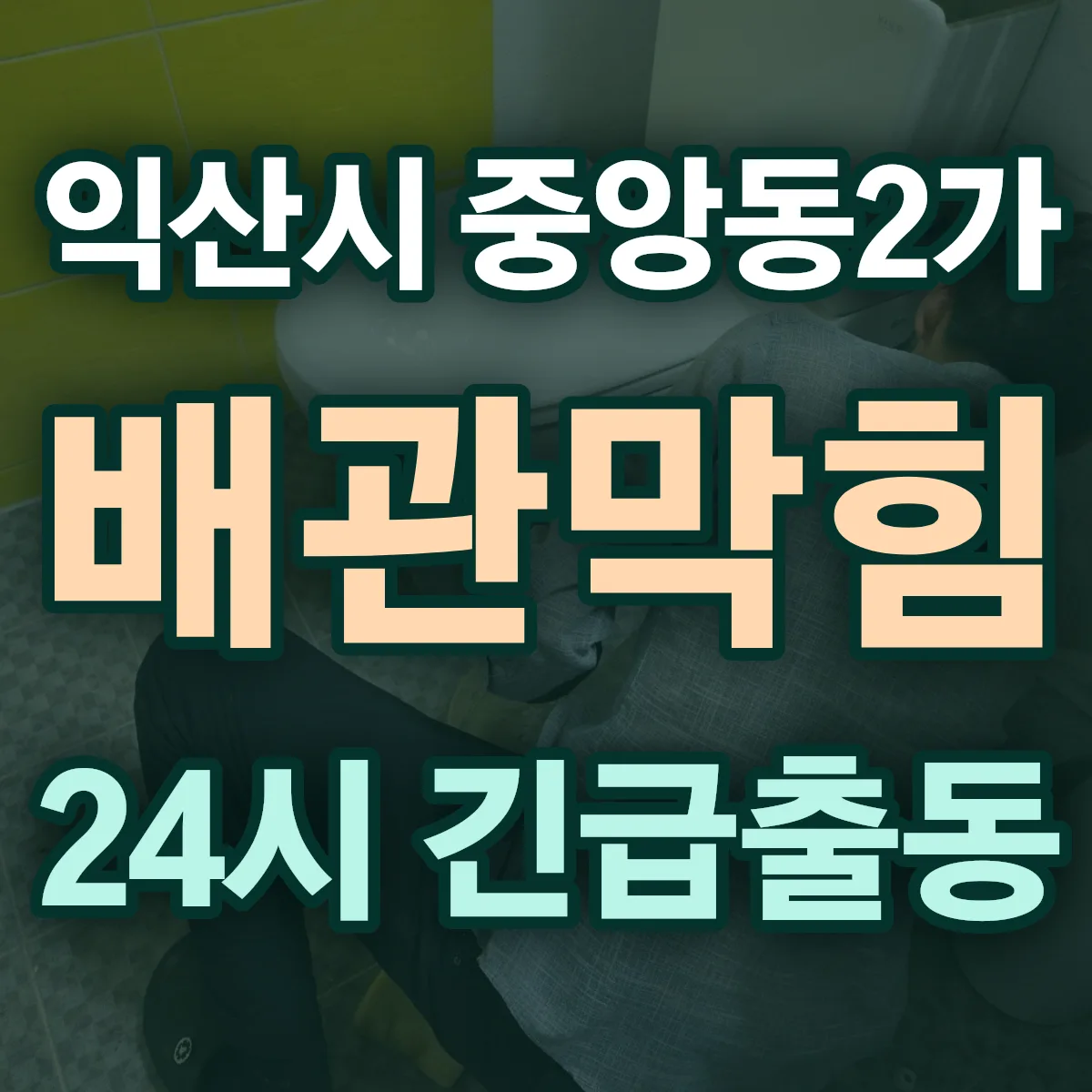 익산시 중앙동2가 배관막힘 출동 상담