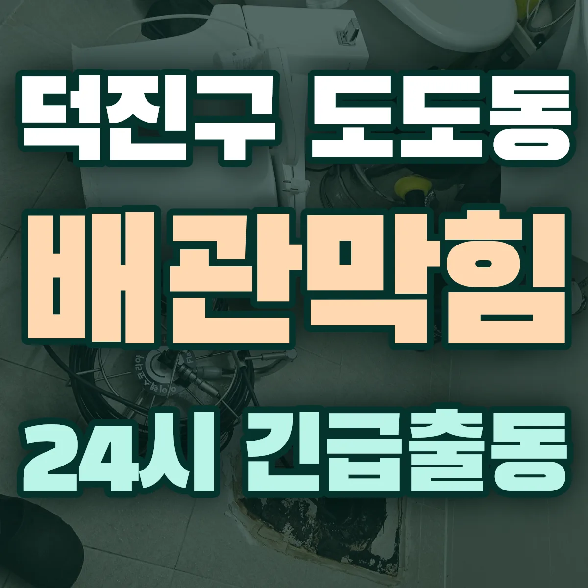 전주시 덕진구 도도동 배관막힘 출동 상담