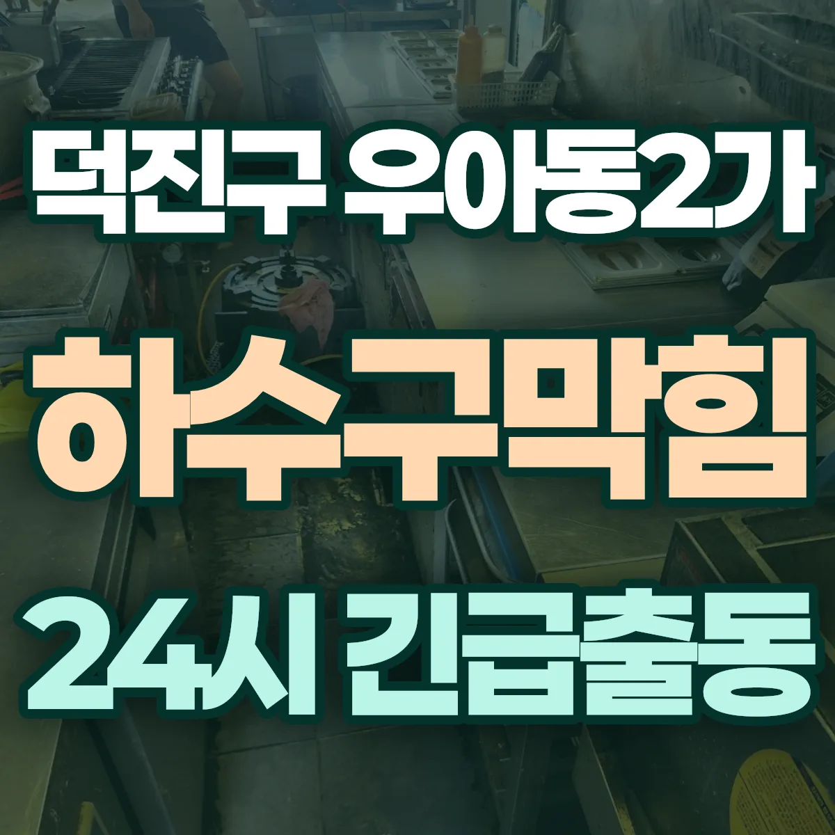 전주시 덕진구 우아동2가 하수구막힘 출동 상담