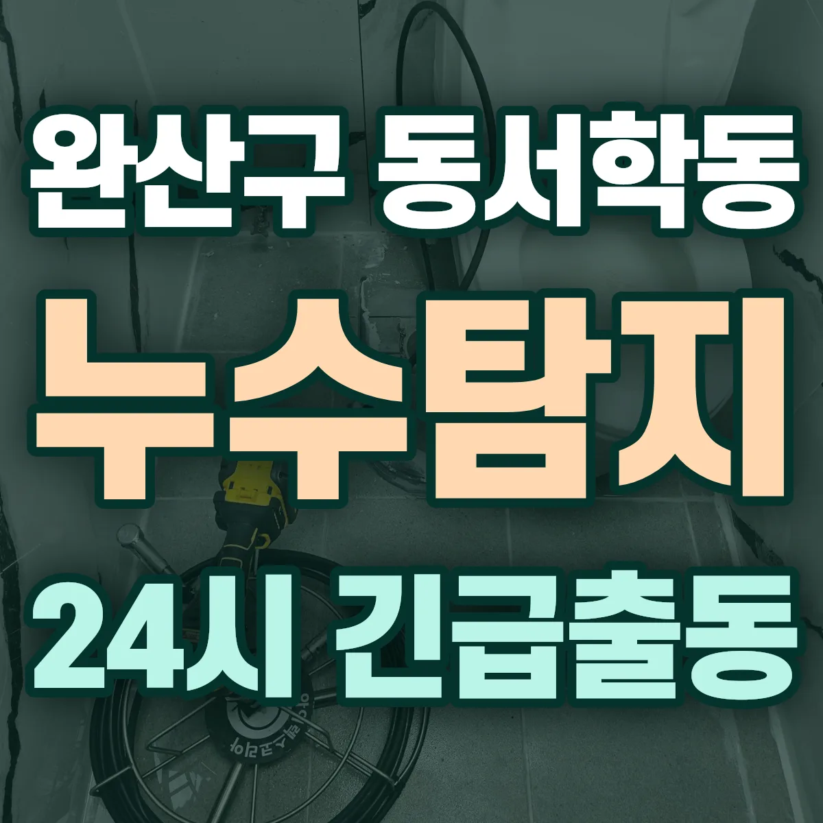 전주시 완산구 동서학동 누수탐지 출동 상담