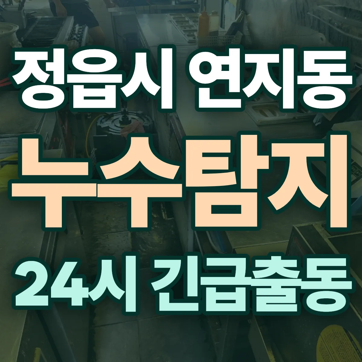 정읍시 연지동 누수탐지 출동 상담