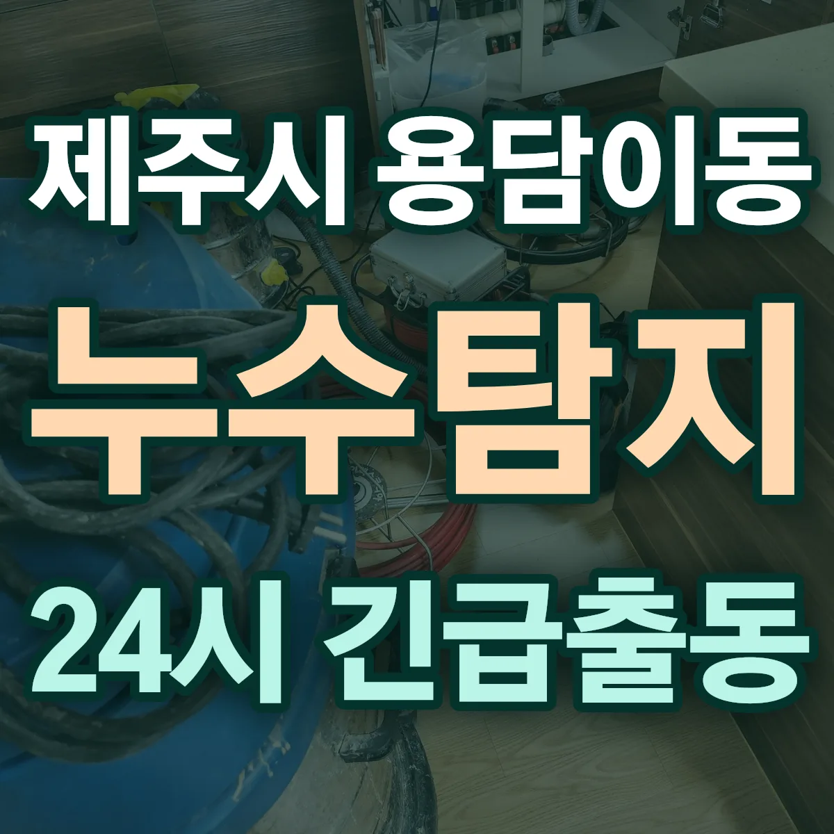 제주시 용담이동 누수탐지 출동 상담