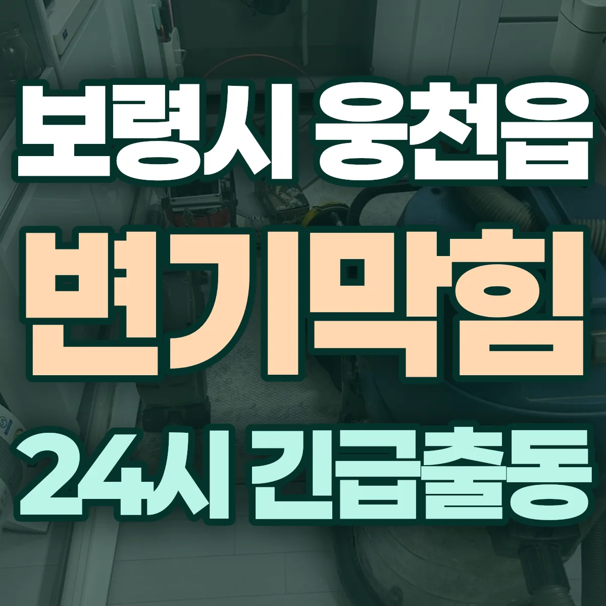 보령시 웅천읍 변기막힘 출동 상담