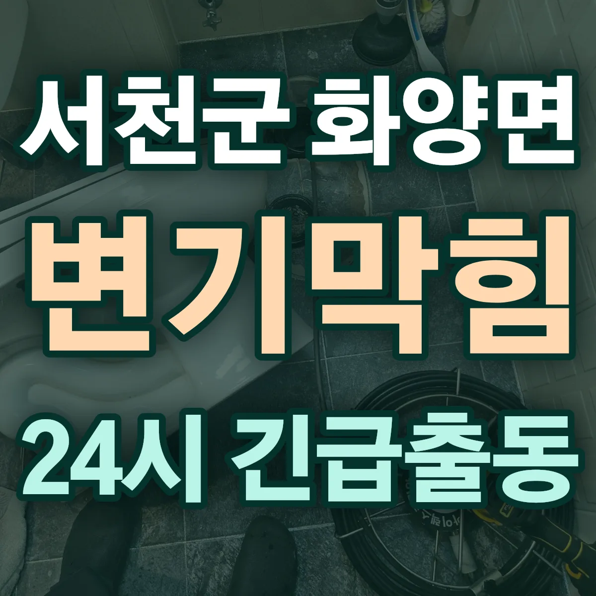 서천군 화양면 변기막힘 출동 상담