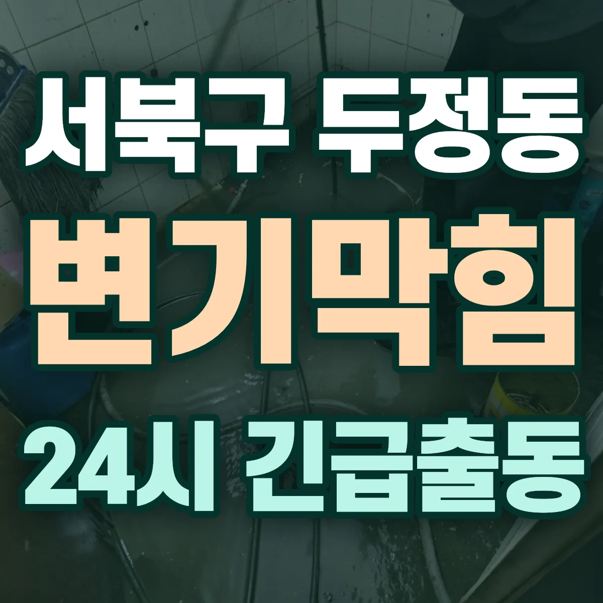 천안시 서북구 두정동 변기막힘 출동 상담