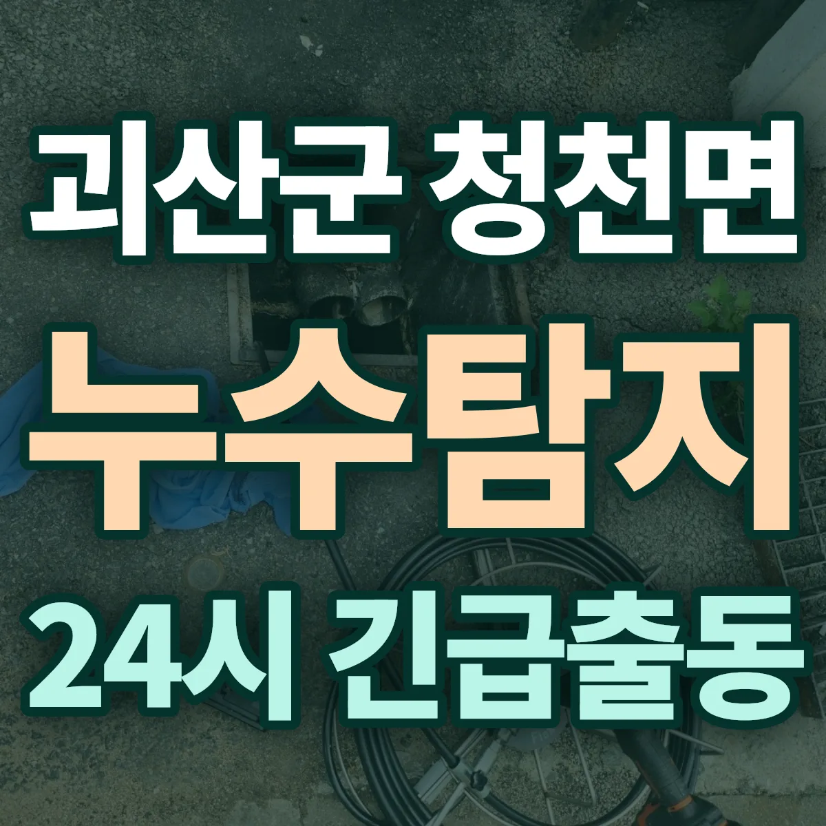 괴산군 청천면 누수탐지 출동 상담