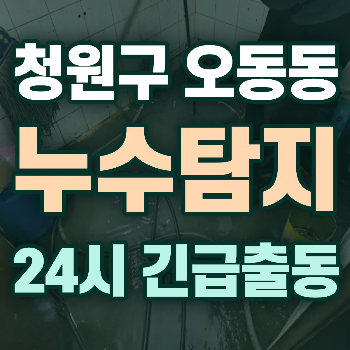 청주시 청원구 오동동 누수탐지 출동 상담