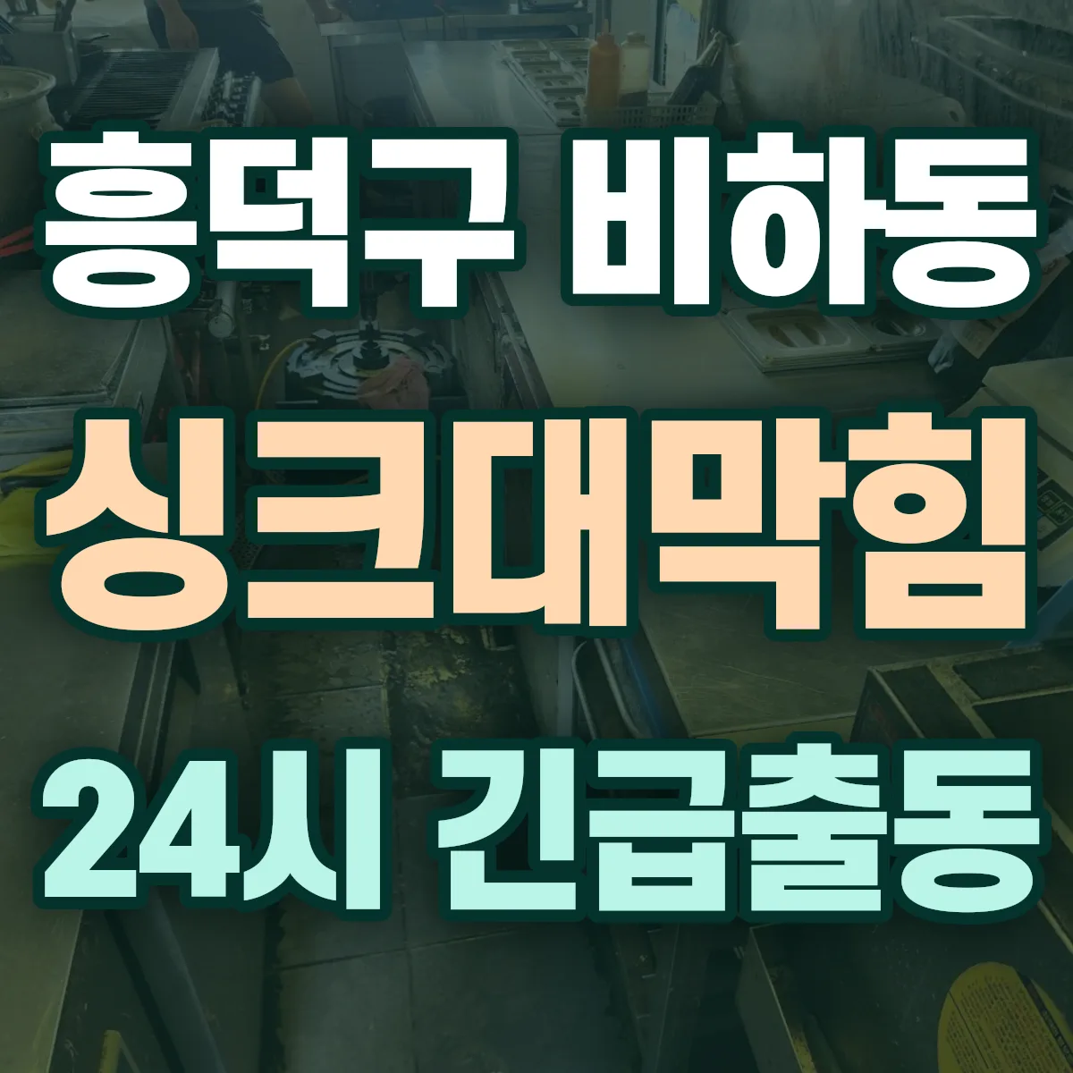 청주시 흥덕구 비하동 싱크대막힘 출동 상담